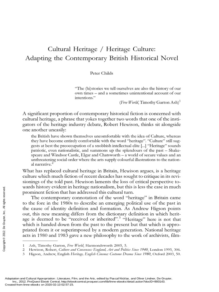 Adaptation and Cultural Appropriation Literature F... (Cultural Heritage Heritage Culture
