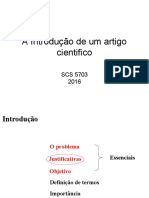 A Introdução de Um Artigo Cientifico 2016