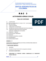 RAC  3 - Actividades Aéreas Civiles