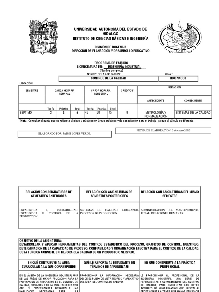 53 Control - de - La - Calidad | PDF | Ingeniería Industrial | Calidad ...