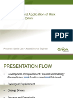 The Journey and Application of Risk Forecasting in Orion: Presenter: Daniel Law - Asset Lifecycle Engineer