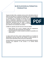 Proyeccion de Eleccion Alternativa Productiva