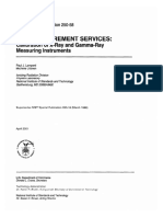 Calibration of X Rey Measurement Instruments