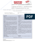 Tumor de Células Gigantes de Hueso y Manifestaciones Paraneoplásicas. Comunicación de Un Caso