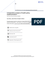 Comparative Health Policy Analysis