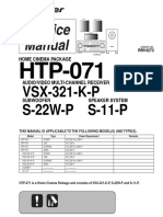 Pioneer htp-071 Home Cinema Package vsx-321-k-p s-22w-p s-11-p rrv4273 2011 SM PDF