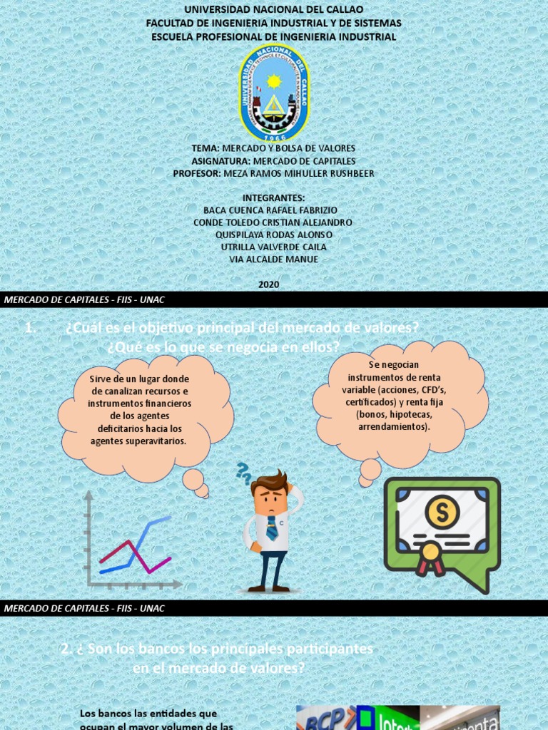 Mercado de Capitales y Bolsa de Valores | PDF | Bolsa | Bolsa de Valores