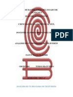 Analisis de Programa de TV