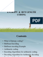 Entropy & Run Length Coding