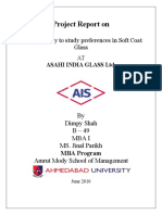 Project Report On: Market Survey To Study Preferences in Soft Coat Glass AT