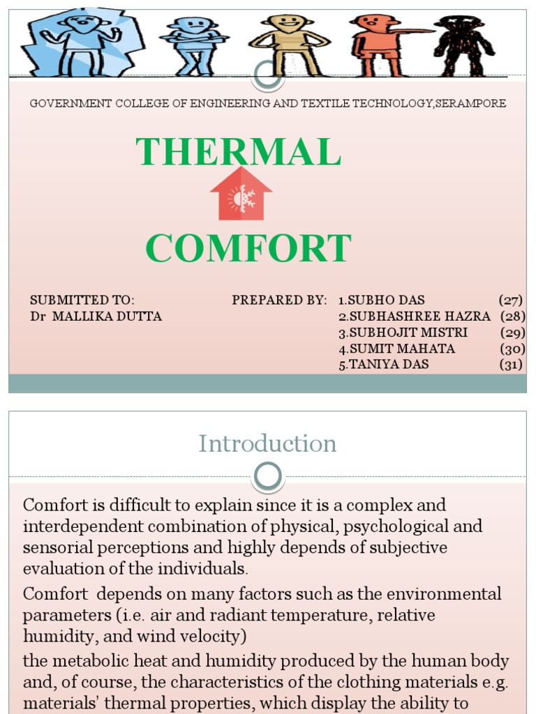 Thermal Comfort in Serampore | PDF | Heat Transfer | Heat