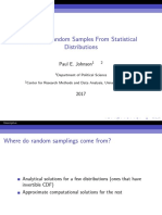 Drawing Random Samples From Statistical Distributions: Paul E. Johnson