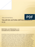 TALLER DE LECTURA CRÍTICA 6 A 8