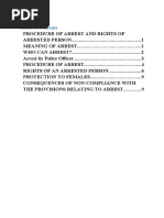 Procedure of Arrest