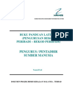 Buku Panduan Rekod Peribadi - Pengurus Sumber Manusia PDF