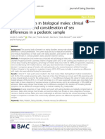 Eating Disorders in Biological Males: Clinical Presentation and Consideration of Sex Differences in A Pediatric Sample