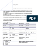 Exit Interview Monitoring Form: Instructions