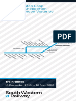 Kingston Loop and Shepperton to London Waterloo Timetable