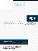 Twickenham and Richmond To London Waterloo: Train Times