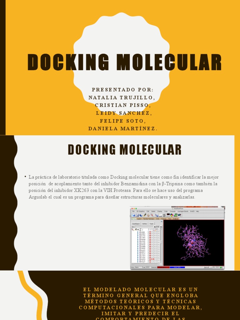 Docking Molecular | PDF | Inhibidor de la enzima | Energía libre de Gibbs
