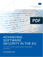 ENISA Report - Advancing Software Security in The EU