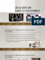 Separación de Panamá y Colombia