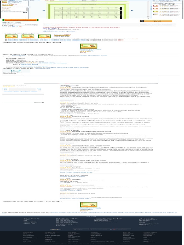 Abacus Mind Math Instruction Book Level 1 Step By Step Guide To Excel