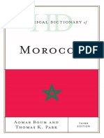 Historical Dictionary of Morocco - Aomar Boum Thomas K. Park