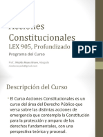 Acciones Constitucionales I PROGRAMA