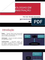 TEcnologias em Administração