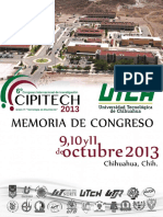 Memorias Cipitech 2013 PDF