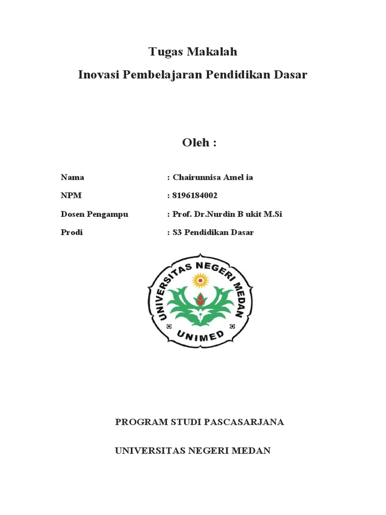 Inovasi Pembelajaran Pendidikan Dasar | PDF