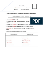 Final Test Review