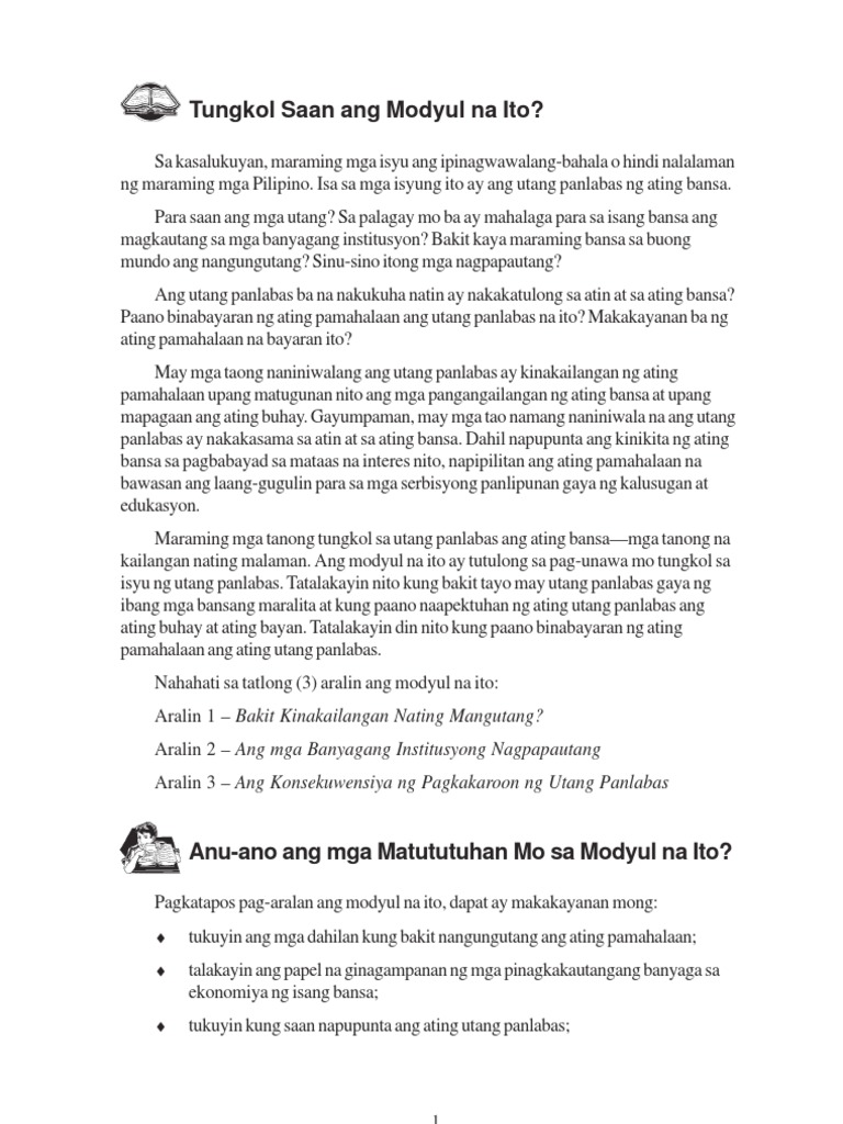 Ang Utang Panlabas Ng Pilipinas