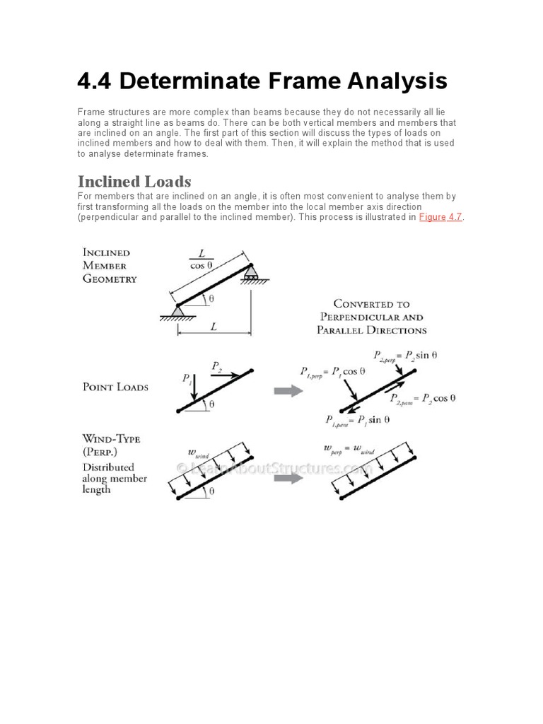 Determinate Frame Analysis Techniques | PDF | Teaching Methods ...