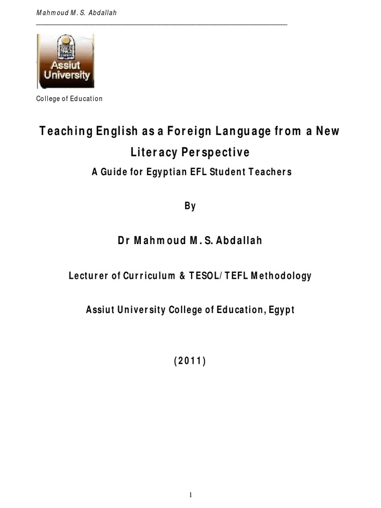 Teaching English As A Foreign Language F PDF | PDF | English As A ...