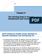 The Nursing Role in Genetic Assessment and Counseling The Nursing Role in Genetic Assessment and Counseling