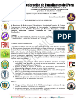 Plataforma Nacional de Lucha Firmas