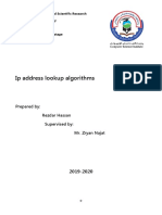 Ip Address Lookup Algorithms: Prepared By: Rezdar Hassan Supervised By: Mr. Zryan Najat