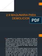 2 9 Maquinaria para Demolicion