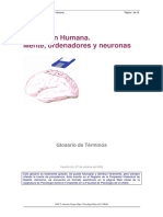 Cognición Humana. Mente Ordenadores y Neuronas Glosario