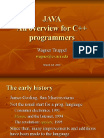 Java An Overview For C++ Programmers