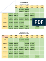 Jadual Waktu (Pismp BMM Jun 2016)