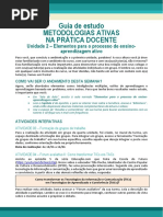 GUIA DE ESTUDO - Metodologias Ativas - Unidade2