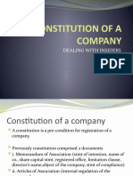 Constitution of A Company