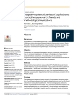 Integrative Systematic Review of Psychodrama Psychotherapy Research Trends and Methodological Implications PDF