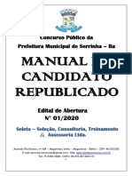 Manual Do Candidato Republicado: Concurso Público Da Prefeitura Municipal de Serrinha - Ba