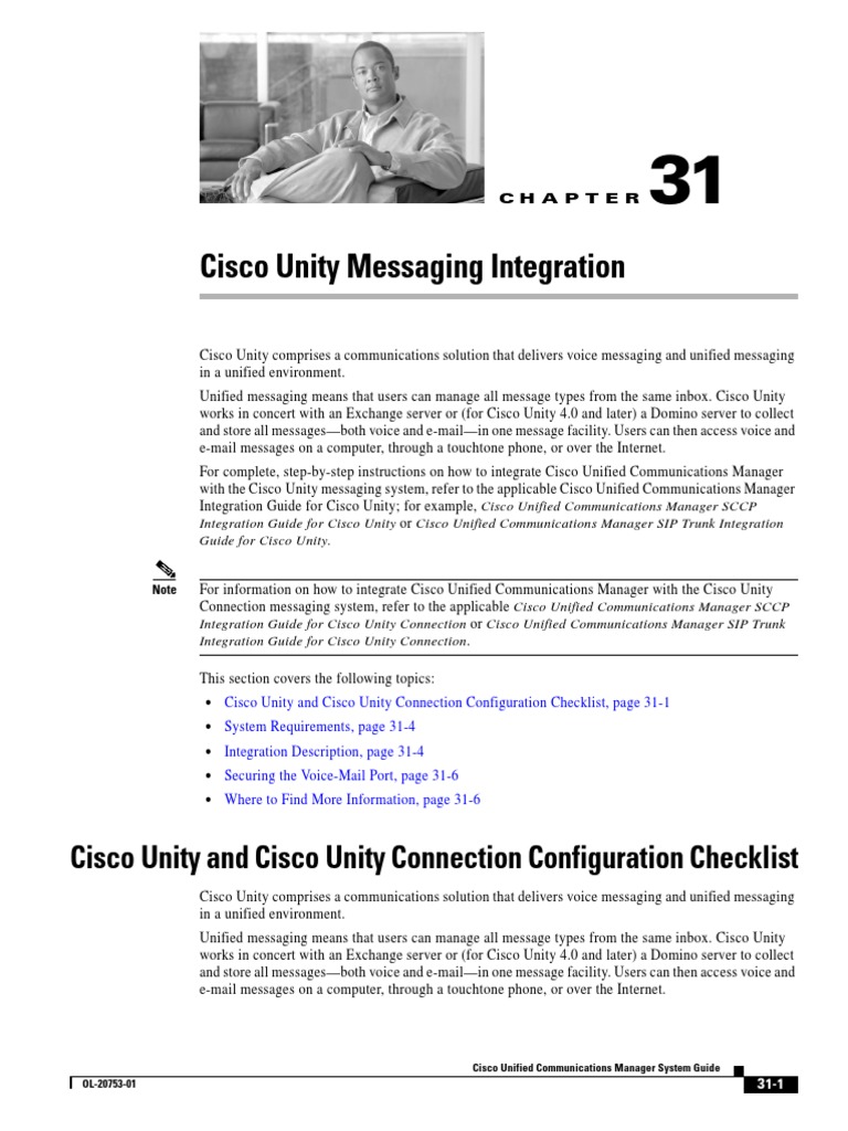 Cisco Unity Messaging System