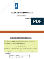 Presentacion 1 Numeros Enteros Clase Del de Abril PDF