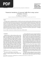 Numerical Simulation of Transonic Bu Et Øows Using Variousturbulence Closures